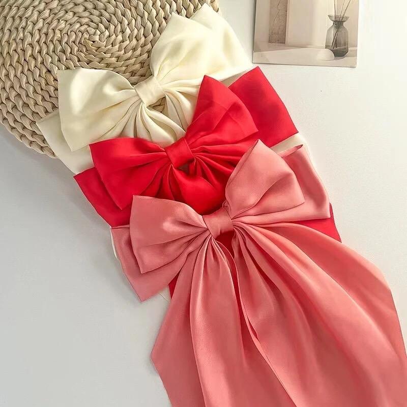 3 Large Silky Luxury Bow Sets Multi Color