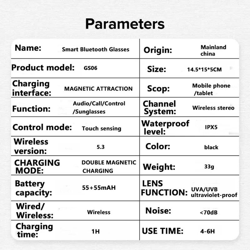 PengTeng Magnetic Charging Design Smart Glasses, Fashionable Touch Smart Glasses, Color Changing Lenses Glasses Suitable for Men and Women