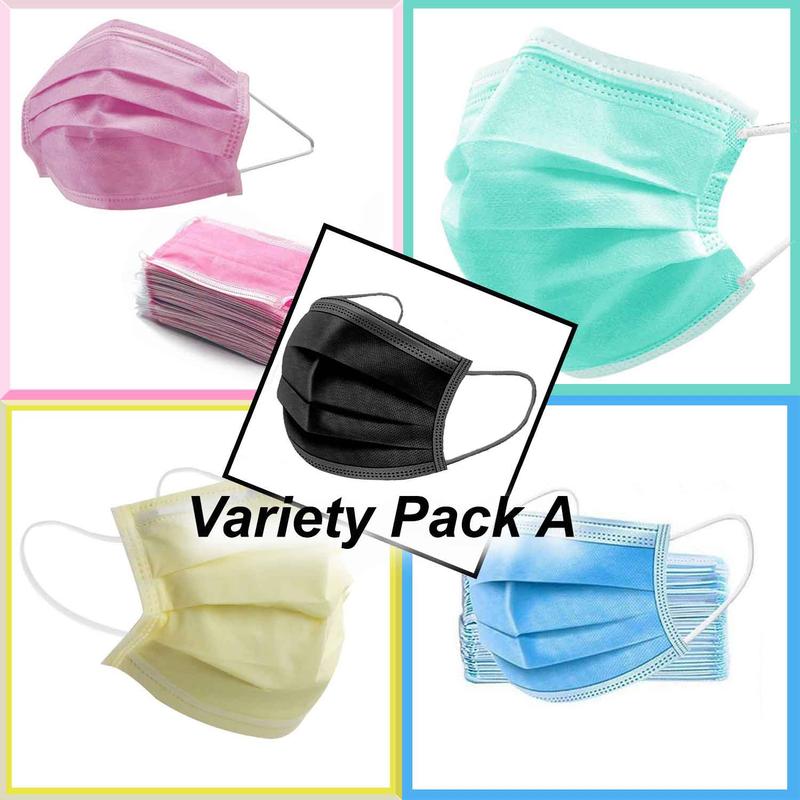 Solid Colors - Adult 3 Ply Disposable Surgical Style Mask