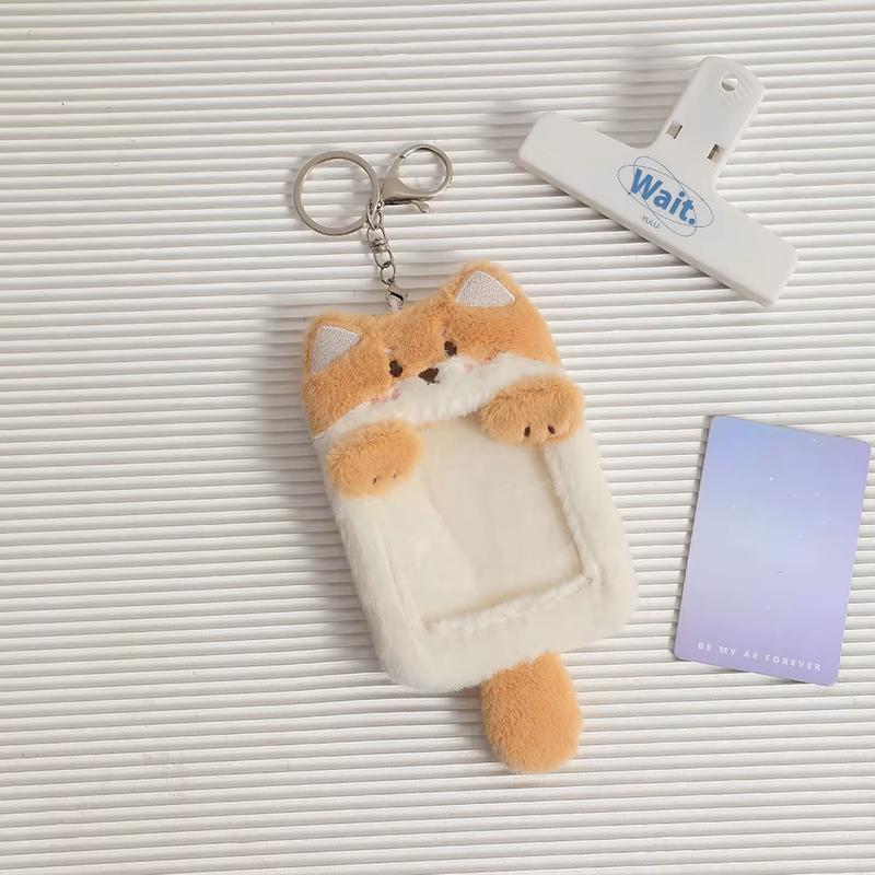 Plush Photocard Holder Keychain