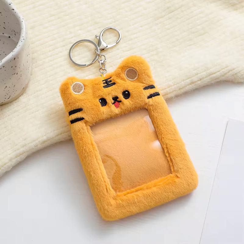 Plush Photocard Holder Keychain