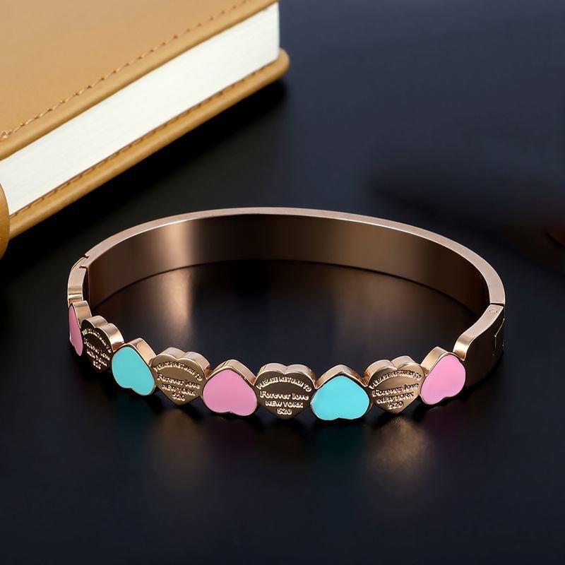 2024 New titanium steel bracelet New love non-fading bracelet best friend jewelry gift