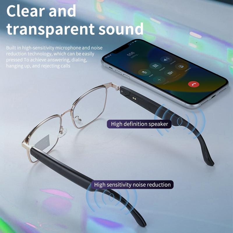 PengTeng Magnetic Charging Design Smart Glasses, Fashionable Touch Smart Glasses, Color Changing Lenses Glasses Suitable for Men and Women