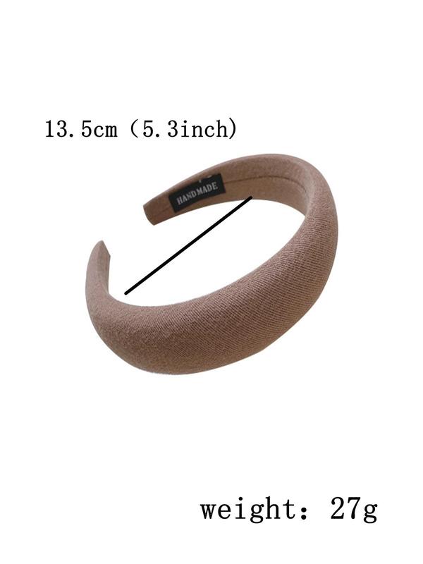 Women's 2024 Summer New Fashion Simple Wide Band Hair Hoop, Kawaii Minimalist Solid Headband, Casual Versatile Cute Hair Accessories for Summer Daily Hairstyle Ideas