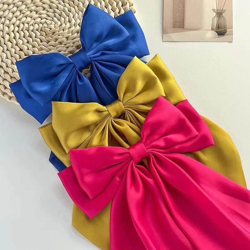 3 Large Silky Luxury Bow Sets Multi Color