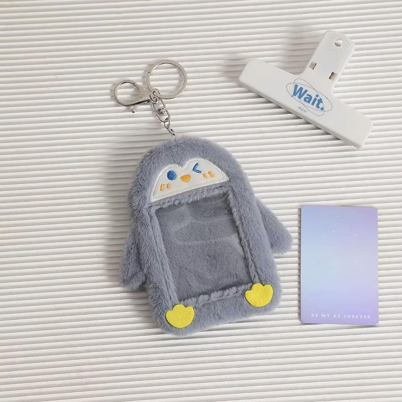 Plush Photocard Holder Keychain