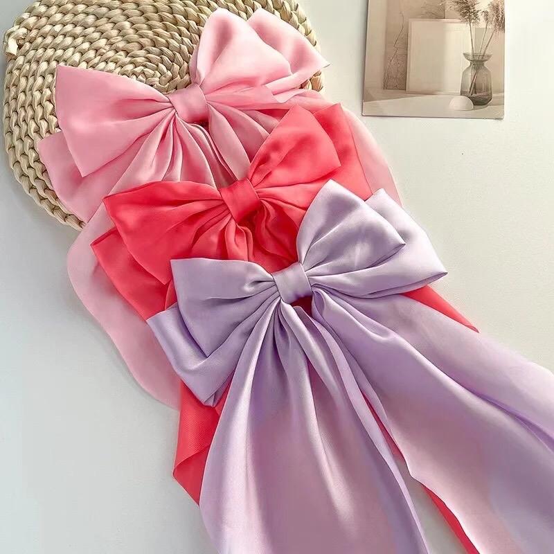 3 Large Silky Luxury Bow Sets Multi Color