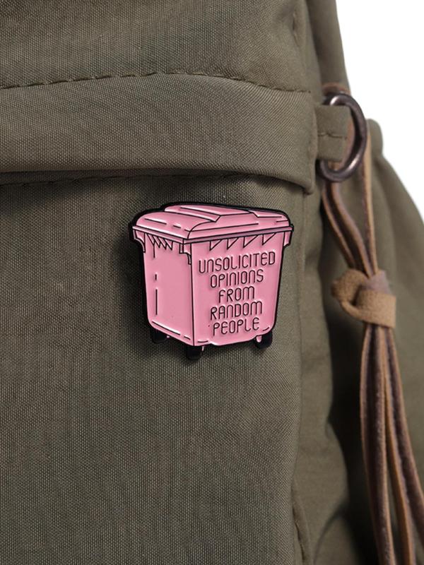 Cartoon Can Design Brooch, Cute Fashion Alloy Badge for Daily Vacation Holiday Party Gift, Pink Box Brooch Pin Badge Jewelry Accessories, Creative Gift