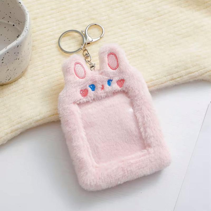 Plush Photocard Holder Keychain