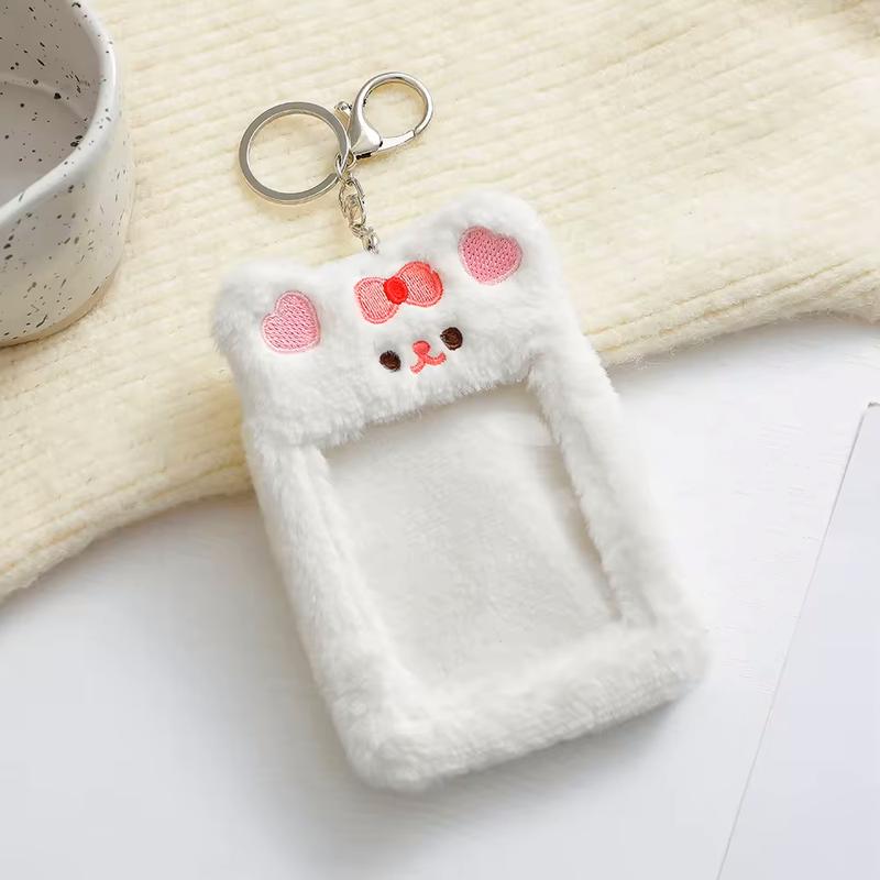 Plush Photocard Holder Keychain