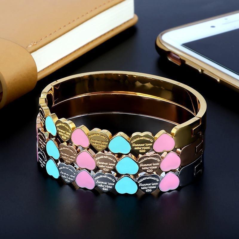 2024 New titanium steel bracelet New love non-fading bracelet best friend jewelry gift