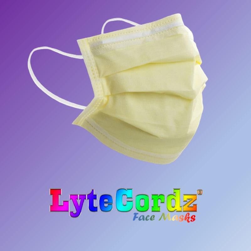 Solid Colors - Adult 3 Ply Disposable Surgical Style Mask