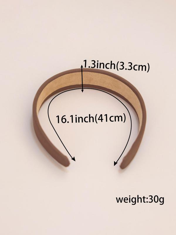 Women's 2024 Summer New Fashion Simple Wide Band Hair Hoop, Kawaii Minimalist Solid Headband, Casual Versatile Cute Hair Accessories for Summer Daily Hairstyle Ideas