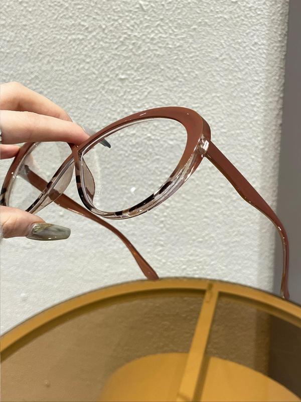 Unisex Simple Style Butterfly Frame Eyeglasses, 2024 New Style Trendy Casual Eyeglasses for Everyday Use, Fashion Accessories for Outdoor Activities