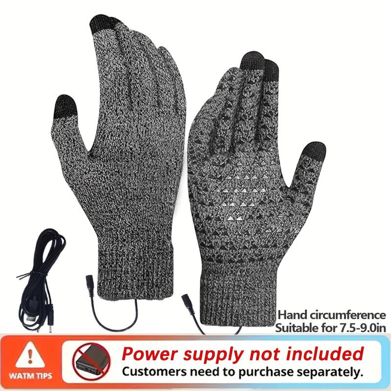 USB Heated Gloves, Touch Screen Thickened Heated Gloves, Warm Gloves for Outdoor Cycling, Sports & Outdoor Accessories, Christmas Gift