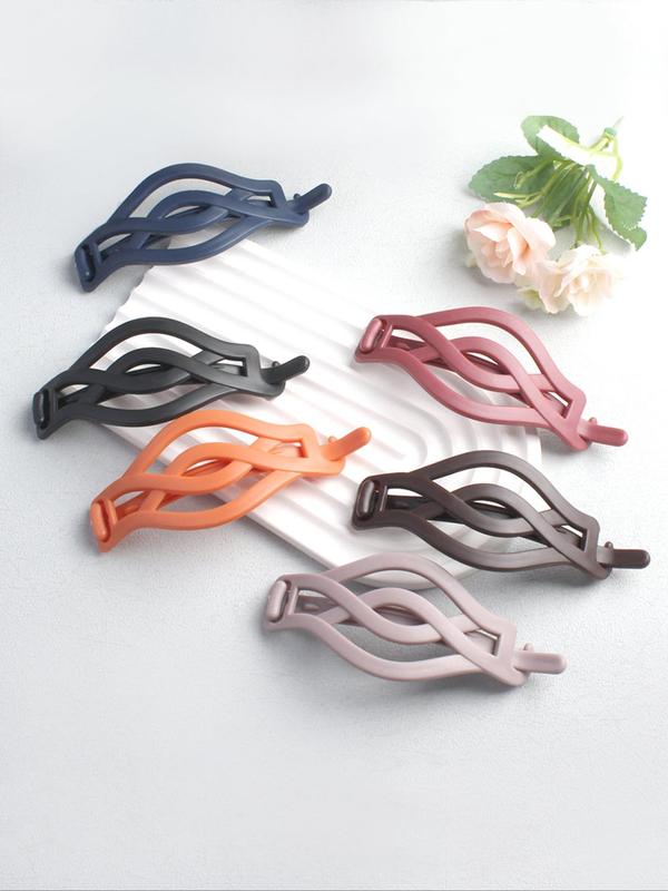 Twist Design Hair Clip, Casual Simple Hair Accessories for Women & Girls, Minimalist Headwear Suitable for Any Hairstyle