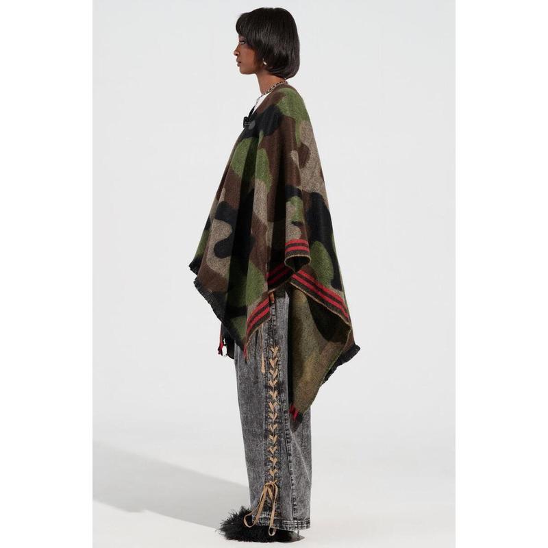 YOU CAN'T SEE ME CAMO PONCHO