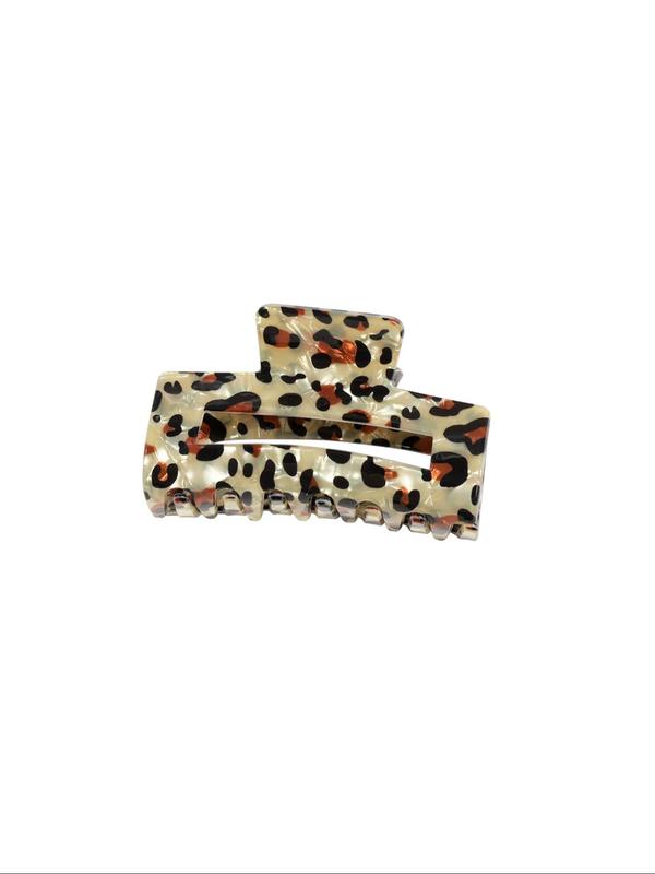 Fashion Leopard Pattern Hair Claws, Casual Versatile Hair Accessories for Women, Minimalist Headwear Suitable for Thick Hair