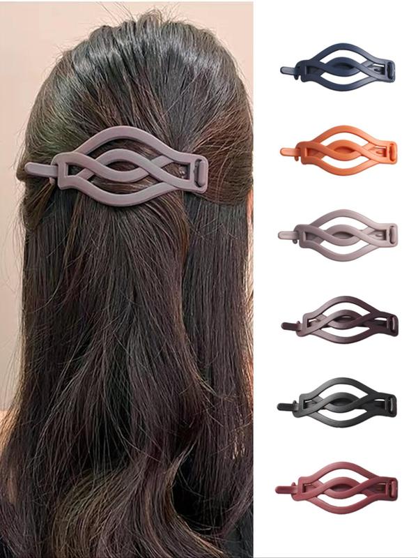 Twist Design Hair Clip, Casual Simple Hair Accessories for Women & Girls, Minimalist Headwear Suitable for Any Hairstyle