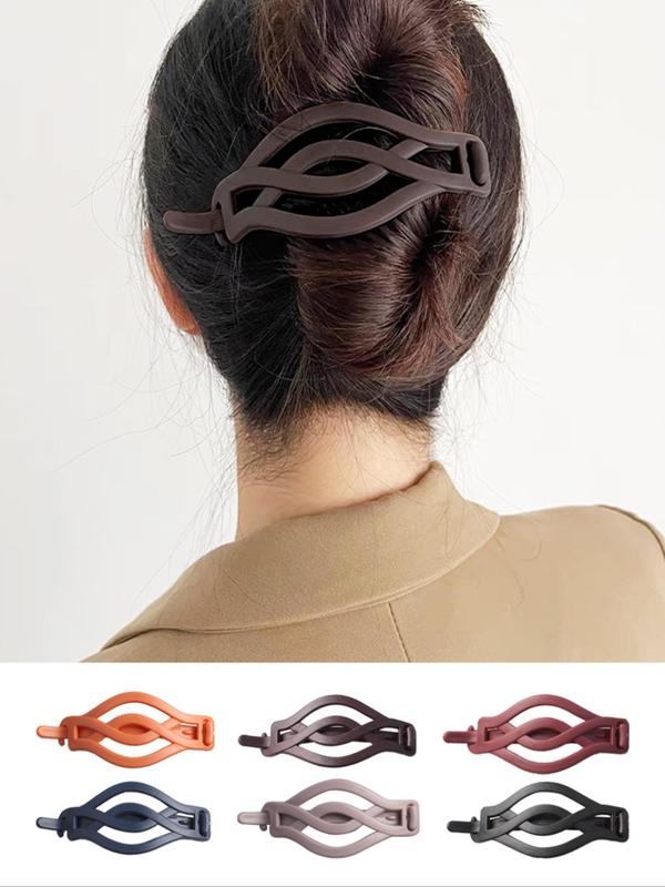 Twist Design Hair Clip, Casual Simple Hair Accessories for Women & Girls, Minimalist Headwear Suitable for Any Hairstyle