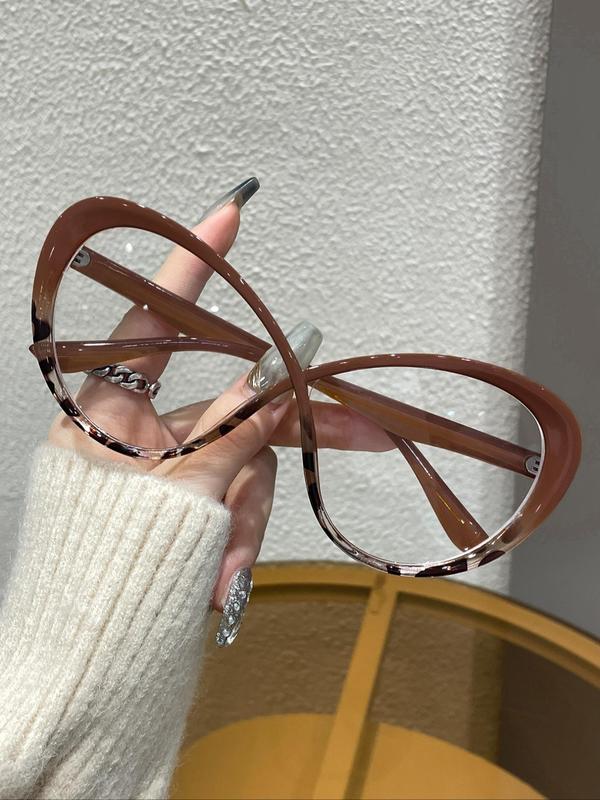 Unisex Simple Style Butterfly Frame Eyeglasses, 2024 New Style Trendy Casual Eyeglasses for Everyday Use, Fashion Accessories for Outdoor Activities