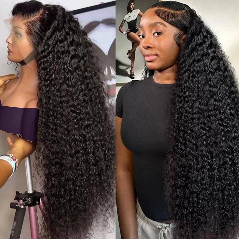 Bling Hair Kinky Curly Lace Front Wigs Human Hair 13x4 HD Lace Front Wigs Real Hair Pre Plucked Brazilian Curly Wig Human Hair For Women