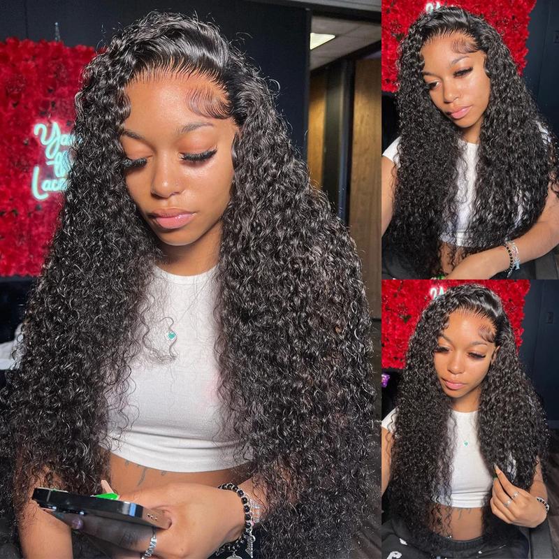 Bling Hair Kinky Curly Lace Front Wigs Human Hair 13x4 HD Lace Front Wigs Real Hair Pre Plucked Brazilian Curly Wig Human Hair For Women