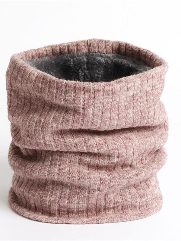 Solid Color Turtle Neck Knit Scarf, 2024 New Style Casual Soft Comfortable Warm Scarf for Fall & Winter, Fashion  Elastic Accessories for Women & Men