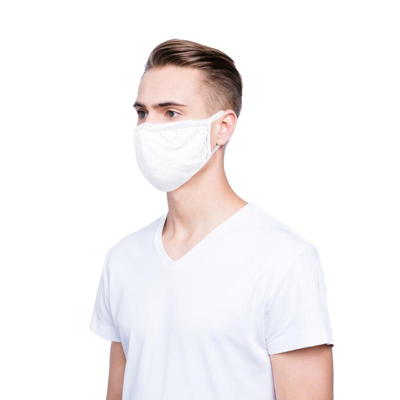 Dalix Premium Cotton Mask Reuseable Washable Made in USA (Black, White)