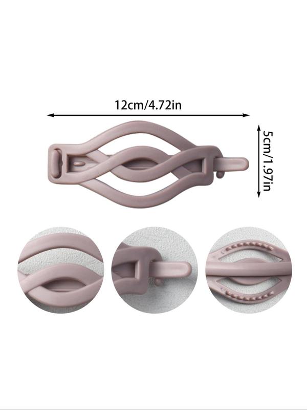 Twist Design Hair Clip, Casual Simple Hair Accessories for Women & Girls, Minimalist Headwear Suitable for Any Hairstyle