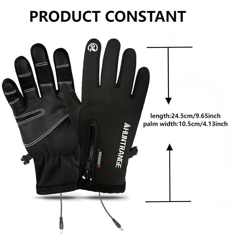 Electric Heated Gloves, USB Waterproof Touch Screen Insulation Hand Warmer, Indoor & Outdoor Sports Gloves for Cycling, Hiking & Walking Dogs, Christmas Gift