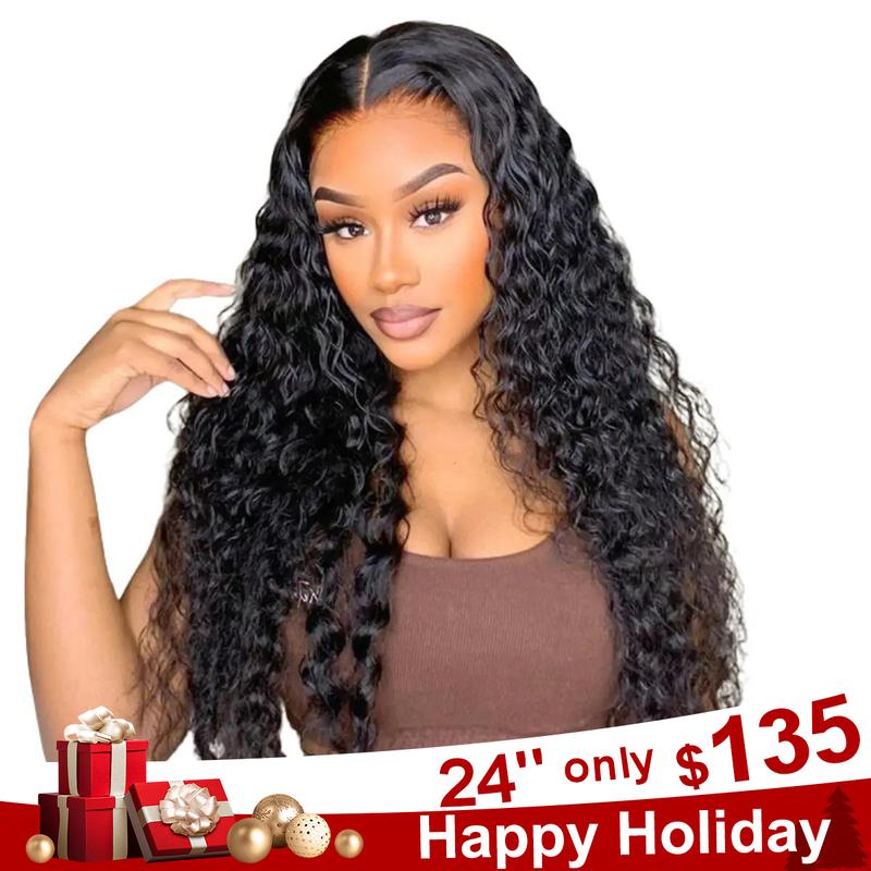 Water Wave Pre Bleached Knots  Pre Plucked 6*4 Wear Go Glueless Pre Cut Glueless HD Lace Closure Wig BGMgirl