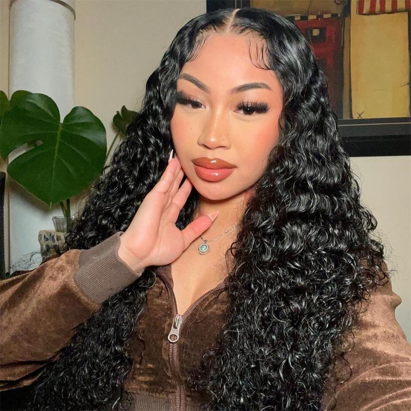 Water Wave Pre Bleached Knots  Pre Plucked 6*4 Wear Go Glueless Pre Cut Glueless HD Lace Closure Wig BGMgirl