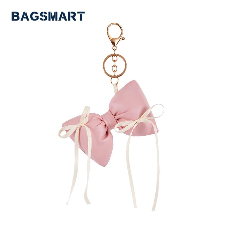 BAGSMART Cute Puffy Bow Handbag Charm & Keychain for Women - Perfect Accessory for Your Handbag