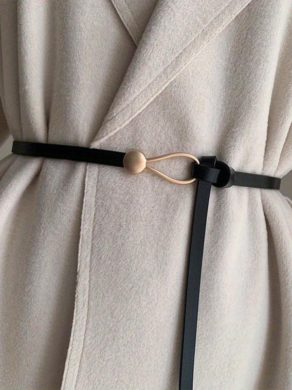 Women's Simple Style Plain Color Knot Belt with Knot Design, Adjustable Belt, Fashion Belt for Daily Clothing Decor, Trendy All-match Accessory for Birthday Gift