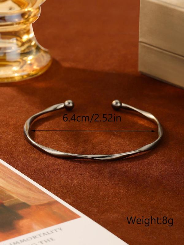 Women's Elegant Minimalist Irregular Bangles Bracelet, Trendy All-match Bracelet, Fashionable Jewelry As Birthday Gift for Friends