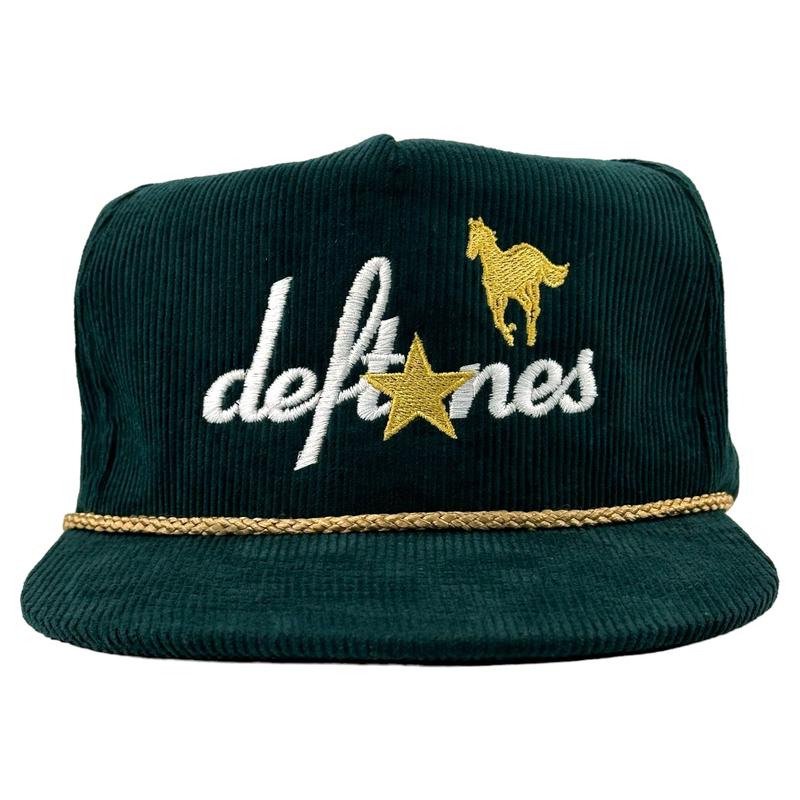 DEFTONES White PONY SnapBack Custom Embroidered Cap Hat