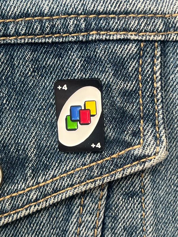 Colorful Card Badge Enamel Pin, Fashion Decoration Personality Children's Brooch, Student Schoolbag Buckle, Clothing Accessories, Hat Bag Decoration