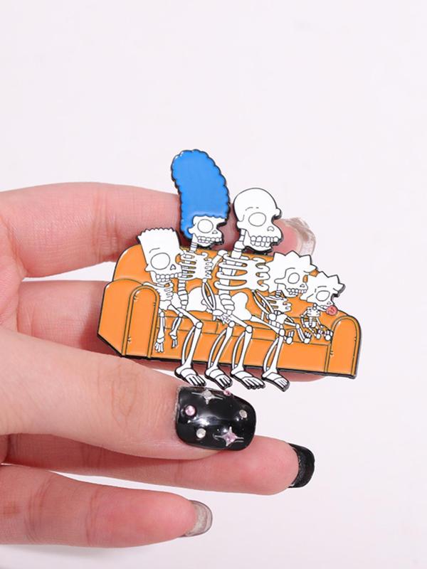 Cartoon Character Design Brooch, Cute Enamel Pin Suitable for Backpacks, Jeans, Scarves, Hats Decoration, Fashion Accessories for Men & Women