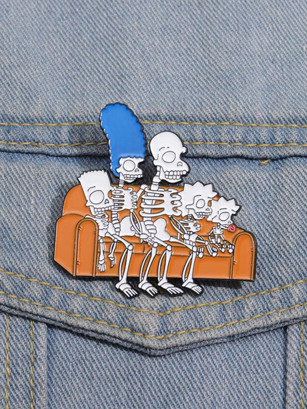 Cartoon Character Design Brooch, Cute Enamel Pin Suitable for Backpacks, Jeans, Scarves, Hats Decoration, Fashion Accessories for Men & Women