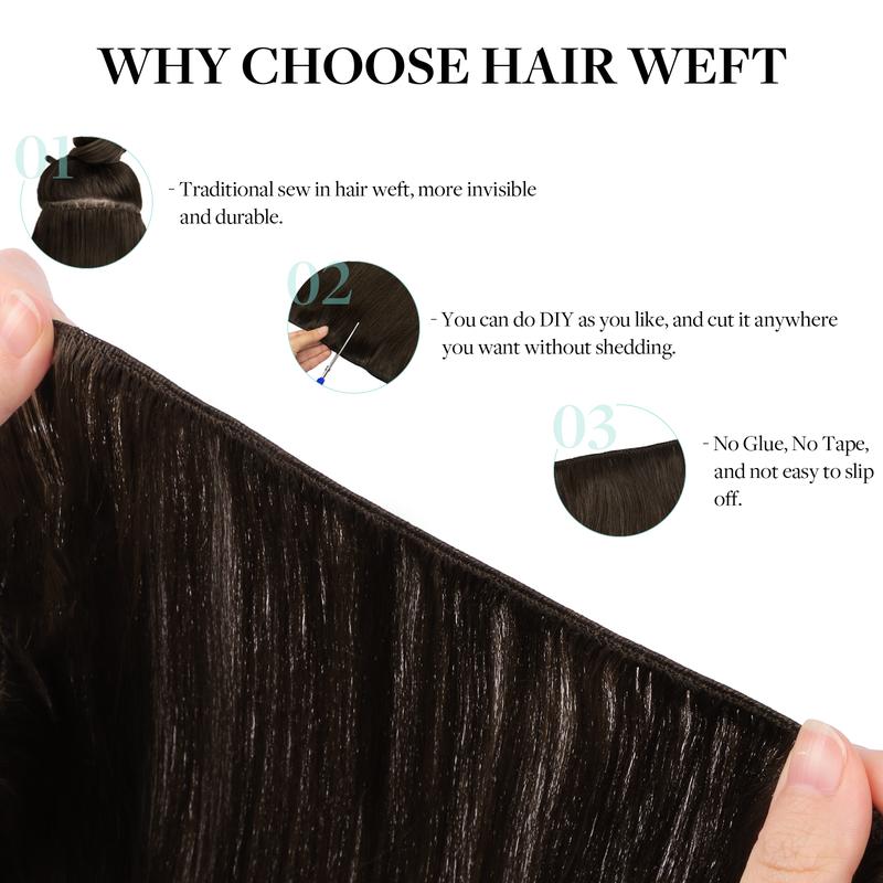 Doores Weft Hair Extensions Sew In Extensions Remy Human Hair