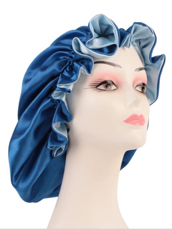 Women's Summer 2024 Bonnet To Sleep, Reversible Sleep Hat, Double Layer Satin Bonnet for Sleeping, Makeup Sleep Bonnet Cap for Curly Hair for Back To School