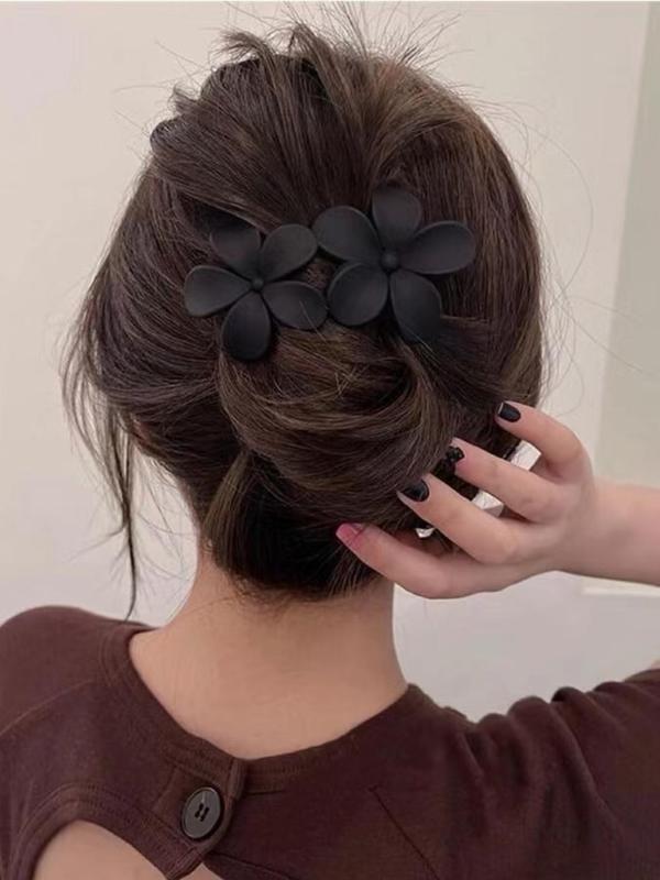 Summer Lovely Matte Flower Design Hair Clip, Flower Claw Clip Cute Kawaii Hair Accessories for Women & Girls, Nonslip Hair Clip Back To School, Fall Outfits, Fall Freshness