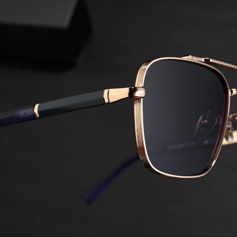 FashiFashion High Quality Stainless steel   Frames Double Bridge UV 400 Protection Sunglasses