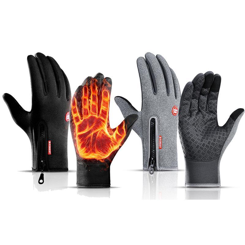 2 Pair Winter Touch Screen Water Resistant Windproof Gloves