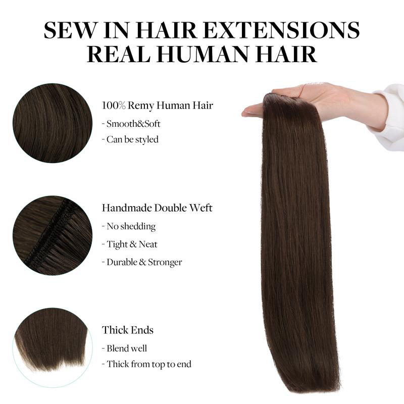 Doores Weft Hair Extensions Sew In Extensions Remy Human Hair