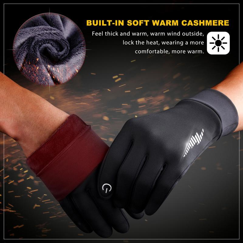 SIMARI Winter Gloves Women Men Ski GlovesLiners Thermal Warm Touch Screen, Perfect forCycling, Running, Driving, Hiking, Walking,Texting,Freezer Work, Gardening, and DailyActivities 102 winter gloves full finger