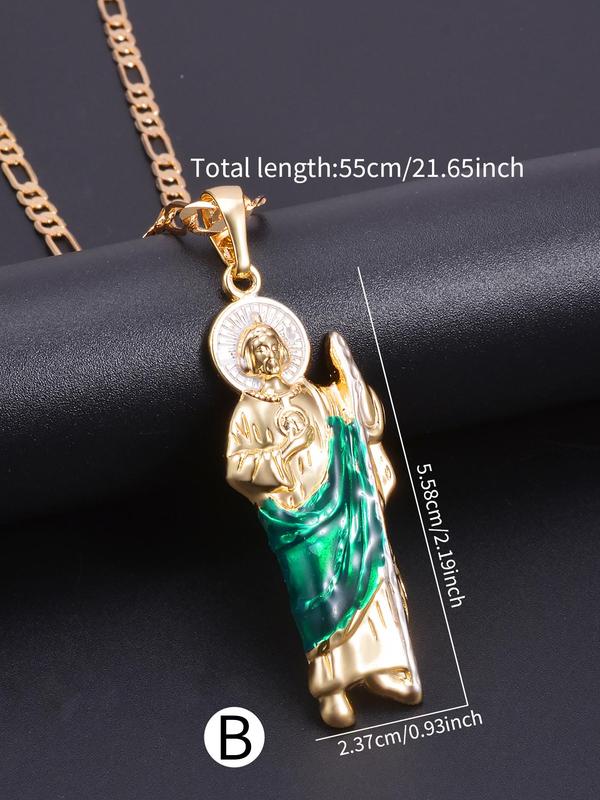 Religious Themed Pendant Necklace, Fashion Creative Necklace for Party, Daily Clothing Decor, Trendy All-match & Exquisite Jewelry for Birthday Gift