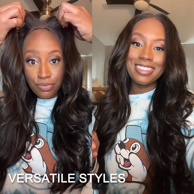 OQ HAIR Wear And Go Glueless Wigs Pre Cut 4x6 HD Straight Lace Human Hair Wigs Beginner Friendly