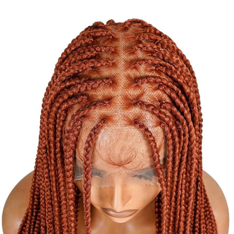 SuperNova #350 36” Square Box Braids - Full Handmade, Premium Synthetic Fiber | Lightweight, Durable & Natural Look | Ideal for Protective Styling!